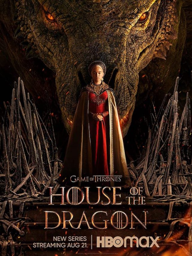 promotional poster for hbo's game of thrones prequel house of the dragon